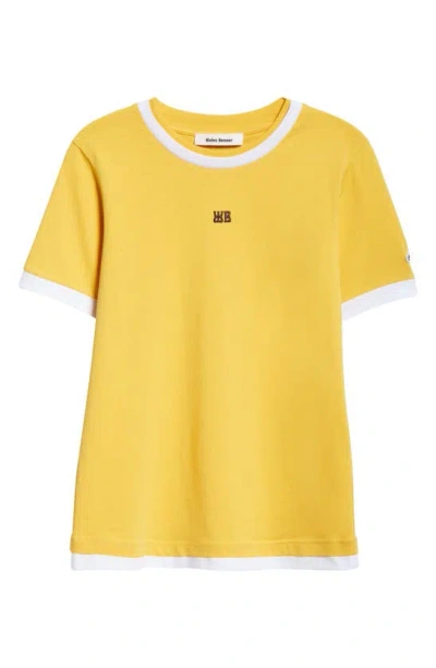 Wales Bonner Yellow Horizon T-shirt In Turmeric