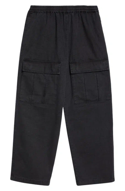 Acne Studios Organic Cotton Ripstop Cargo Pants In Black