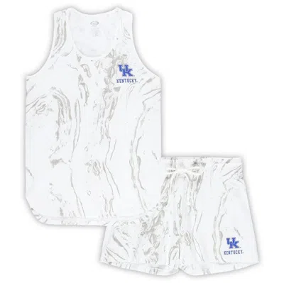 Profile Cream Kentucky Wildcats Plus Size Marble Tank And Short Set