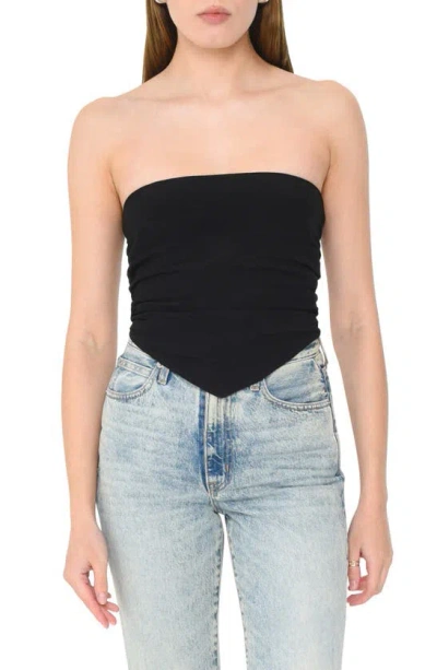 Wayf Dream On Top Strapless Top In Black
