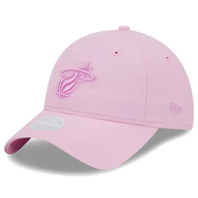 New Era Pink Miami Heat Colorpack Tonal 9twenty Adjustable Hat