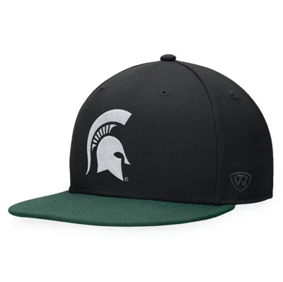 Top Of The World Black Michigan State Spartans Fitted Hat