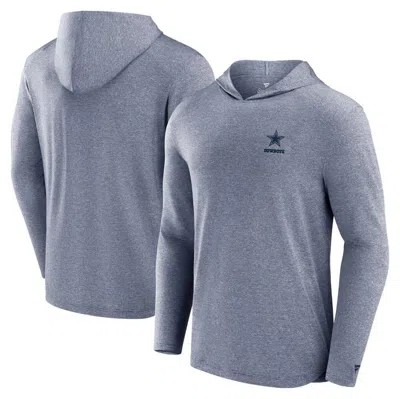 Fanatics Signature Navy Dallas Cowboys Front Office Tech Lightweight Hoodie T-shirt In Ath Navy