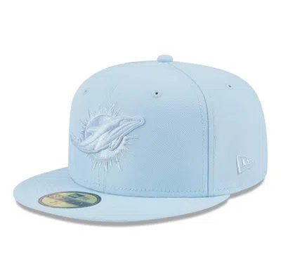 New Era Light Blue Miami Dolphins Color Pack 59fifty Fitted Hat