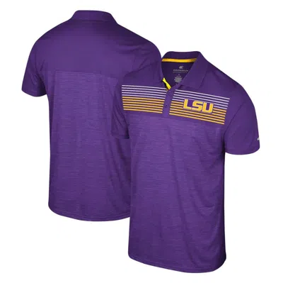 Colosseum Men's  Purple Ecu Pirates Langmore Polo Shirt