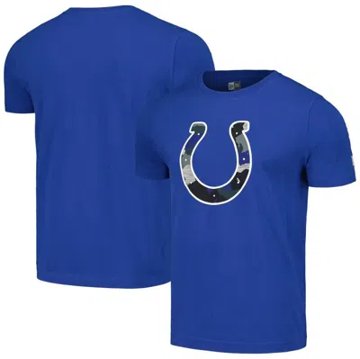 New Era Royal Indianapolis Colts Camo Logo T-shirt