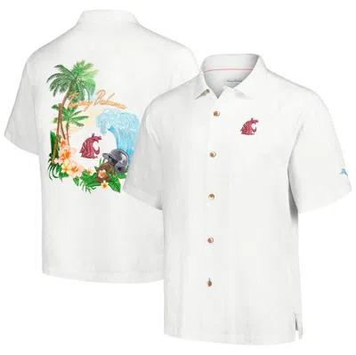 Tommy Bahama White Washington State Cougars Castaway Game Camp Button-up Shirt