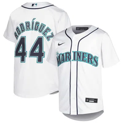 Nike Kids' Youth  Julio Rodríguez White Seattle Mariners Home Replica Player Jersey