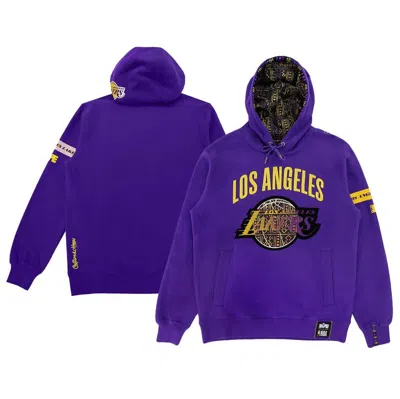 Two Hype Men's And Women's Nba X  Purple Los Angeles Lakers Culture & Hoops Heavyweight Pullover Hood