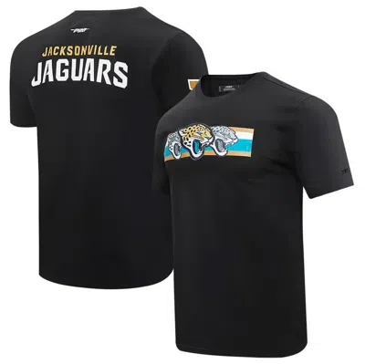 Pro Standard Black Jacksonville Jaguars Retro Striper T-shirt