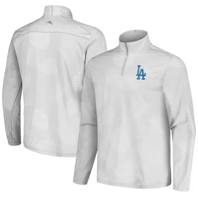 Tommy Bahama Gray Los Angeles Dodgers Delray Frond Islandzone Half-zip Jacket