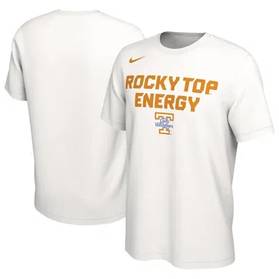Nike Unisex   White Tennessee Lady Vols 2024 On-court Bench Energy T-shirt