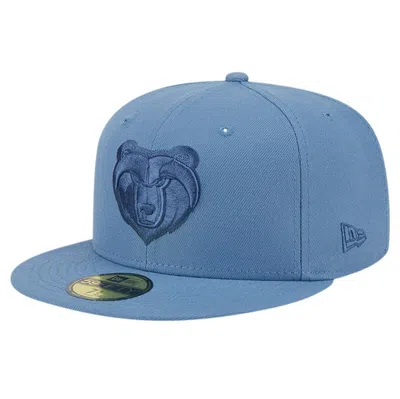 New Era Blue Memphis Grizzlies Color Pack Faded Tonal 59fifty Fitted Hat