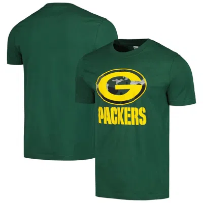 New Era Green Green Bay Packers Camo Logo T-shirt