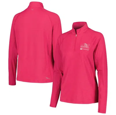 Puma Pink Arnold Palmer Invitational You-v Raglan Quarter-zip Jacket