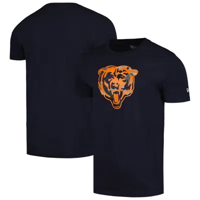 New Era Navy Chicago Bears Camo Logo T-shirt
