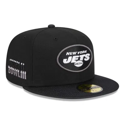 New Era Black New York Jets Active Ballistic 59fifty Fitted Hat