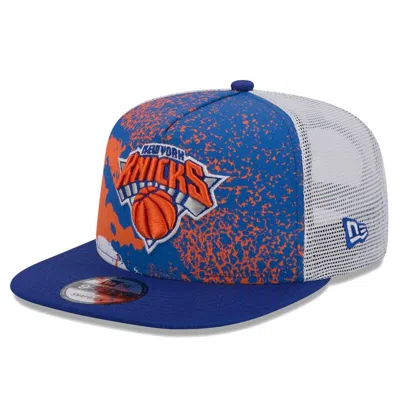 New Era Blue New York Knicks Court Sport Speckle 9fifty Snapback Hat