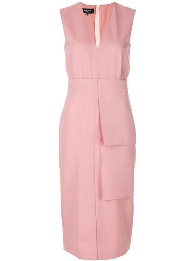 Rochas Fitted Dress - Pink