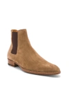 SAINT LAURENT SUEDE WYATT CHELSEA BOOTS,SLAU-MZ12