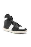 SAINT LAURENT SIGNATURE COURT CLASSIC SL/10H LEATHER HIGH TOP trainers,SLAU-MZ11