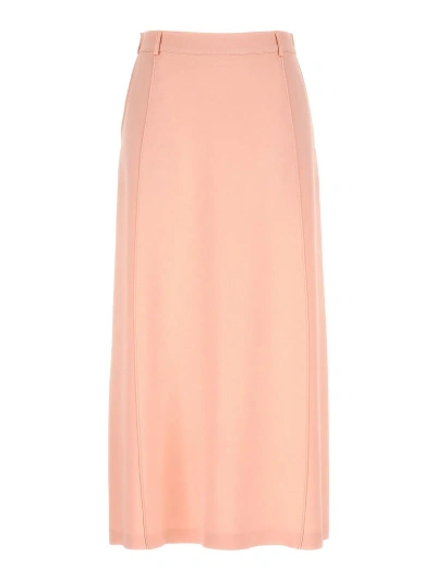 Kiton Long Skirt Skirts Pink In Colour Carne Y Neutral