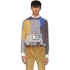 Prada Grey Angora Book Print Sweater