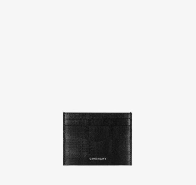 Givenchy Men's Card Holder In 4g Classic Leather In Black