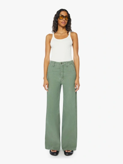 Mother The Major Sneak Roller Roger That Pants In Green - Size 33