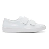 PRADA White Two Strap Sneakers