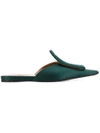 MARNI MARNI SQUARE TOE MULES - GREEN,SBMSZ05C01TV56412282207