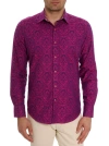 Robert Graham Bayview Long Sleeve Button Down Shirt In Fuschia
