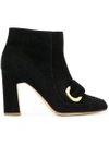 RUPERT SANDERSON PARILLA RING-DETAIL ANKLE BOOTS,FAL171212268441