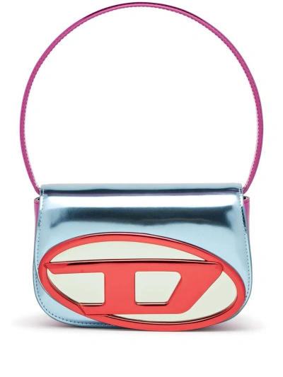 Diesel 1dr Shoulder Bag With Mirror Finish In Multicolour