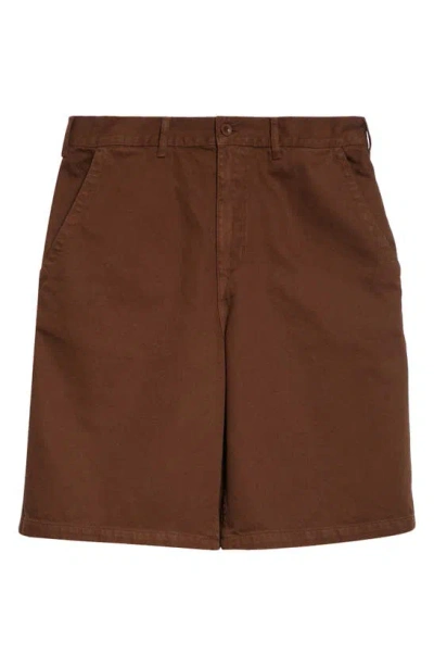 Palmes Sweeper Organic Cotton Shorts In Brown