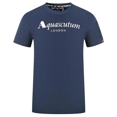 Aquascutum Cotton Men's T-shirt In Blue