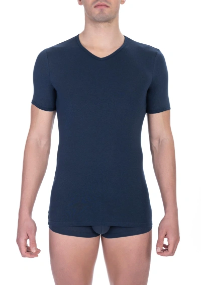 Bikkembergs Cotton Men's T-shirt In Blue