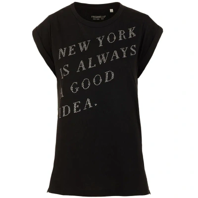 Fred Mello F Mello Cotton Tops & Women's T-shirt In Black