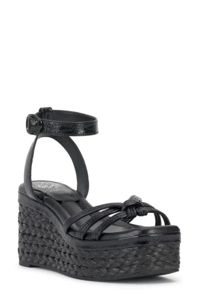 Vince Camuto Loressa Platform Wedge Sandal In Black