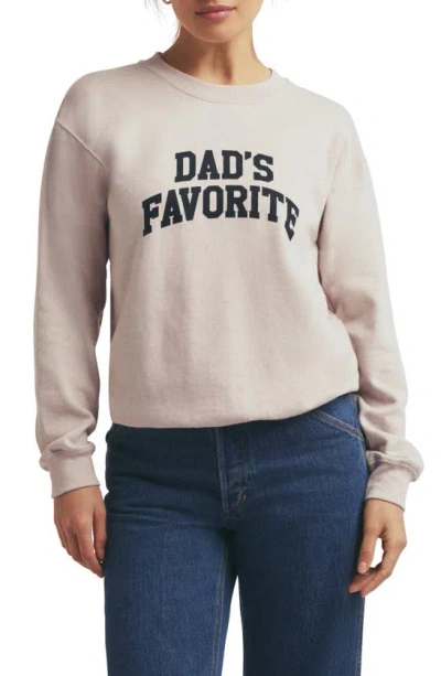 Favorite Daughter Dad's Favorite Sweatshirt In Heather Oatmeal