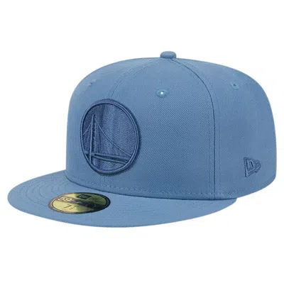 New Era Blue Golden State Warriors Color Pack Faded Tonal 59fifty Fitted Hat