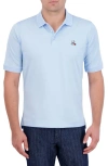 Robert Graham The Player Solid Cotton Jersey Polo In Light Blue