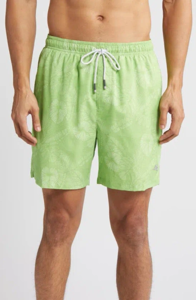 Tommy Bahama Naples Keep It Frondly Swim Trunks In Tart Apple