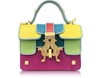GIANCARLO PETRIGLIA Pop Color-Block Elaphe Leather Mini P Bag
