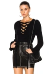 L AGENCE L'AGENCE CANDELA SWEATER IN BLACK,8340 WST