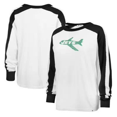 47 ' White New York Jets Premier Caribou Long Sleeve T-shirt