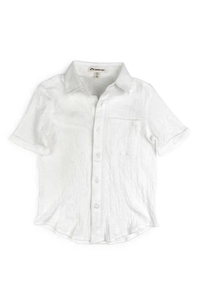 Appaman Boys' Beach Cotton Blend Button Down Shirt - Little Kid, Big Kid In White