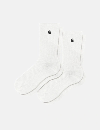 Carhartt -wip Madison Pack Socks (2 Pack) In White