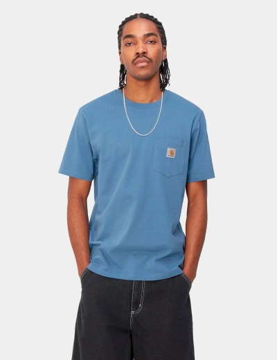Carhartt -wip Pocket T-shirt (regular) In Blue