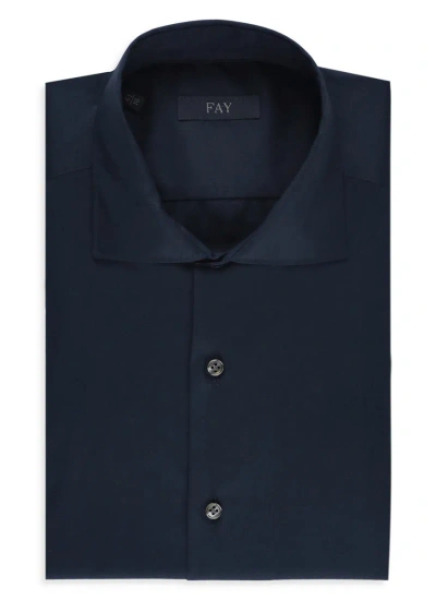 Fay Cotton Shirt In Blue